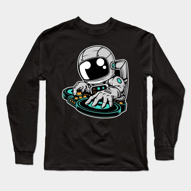 Astronaut DJ Long Sleeve T-Shirt by ArtisticParadigms